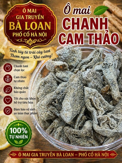 Ô mai chanh cam thảo