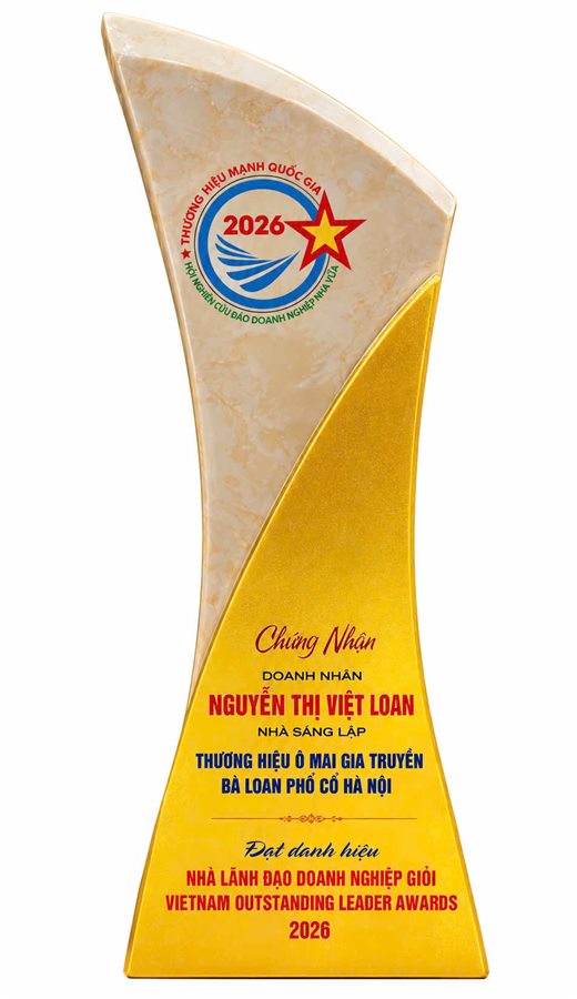 Cúp Nhà lãnh đạo doanh nghiệp giỏi 2026 — Nguyễn Thị Việt Loan