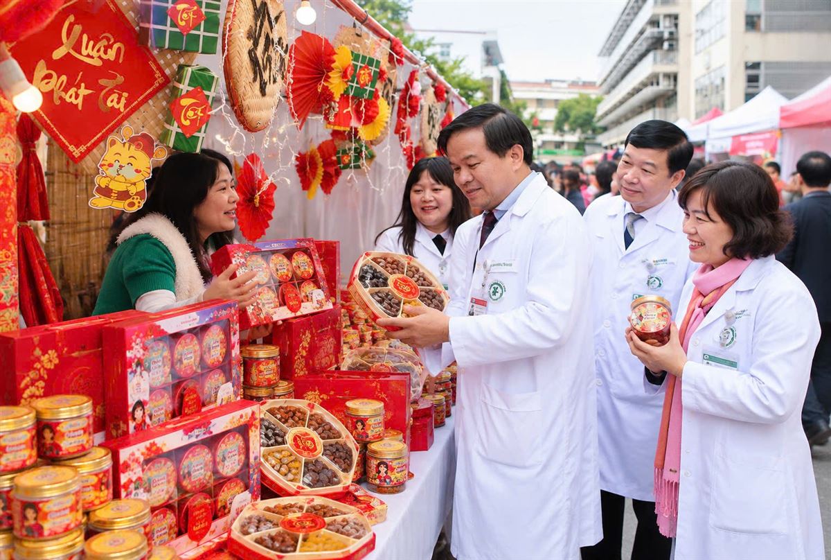 Hội chợ Xuân Bệnh viện Bạch Mai